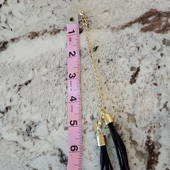 Chico's Black And Gold Corded Necklace - Picture 7 of 9